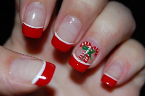 nail-art-natale-french-ross