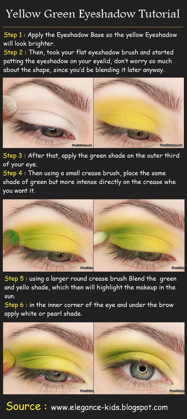 Trucco occhi color giallo tutorial