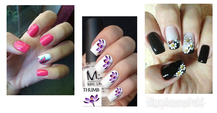 Nail Art con fiori